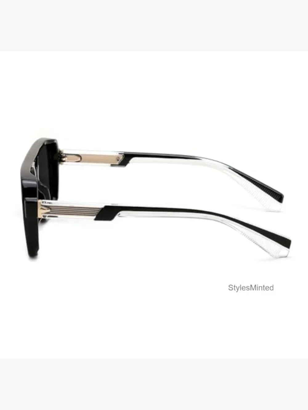 Retro Square Aviator Sunglasses for Men Women Large Frame UV Protection
